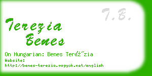 terezia benes business card